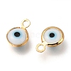 Handmade Evil Eye Lampwork Charms KK-F764-13G-06-2