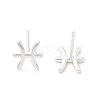 S925 Sterling Silver Stud Earrings EJEW-K303-01S-12-4