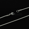 Tarnish Resistant 304 Stainless Steel Snake Chain Necklaces STAS-S029-09-2