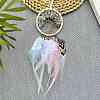 Woven Net/Web with Feather Pendant Decorations PW-WG7C0E0-03-1