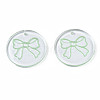 Transparent Resin Pendants RESI-N030-006E-2