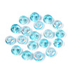 Baking Paint Electroplate Transparent Glass Beads EGLA-Q141-01A-A08-1