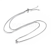 Non-Tarnish Adjustable 304 Stainless Steel Slider Necklaces X-NJEW-L156-004P-1