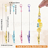 4Pcs 4 Colors Alloy Bracelet Tool Jewelry Helper Beadable Alligator Clip AJEW-SP0001-71A-2