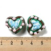 Hand Painted Acrylic with Enamel Beads MACR-D031-06C-3