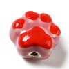 Handmade Printed Porcelain Beads X1-PORC-F005-02D-2