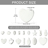 160Pcs 16 Styles 304 Stainless Steel Chain Tabs FIND-CJ0004-88-2