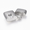 Tarnish Resistant 304 Stainless Steel Magnetic Clasps with Glue-in Ends LS-STAS-F130-62P-2