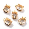 Rack Plating Brass Glass Charms KK-D070-05G-1