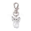 Angel Glass Beads Pendants Decorations HJEW-JM01319-01-1