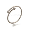 304 Stainless Steel Open Cuff Rings for Women RJEW-F170-03P-01-2