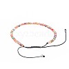 Adjustable Electroplate Glass Braided Bead Bracelets BJEW-JB04588-04-3