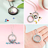 4Pcs 2 Style Alloy Glass Crystal Rhinestone Pendants PALLOY-TA0002-36C-18