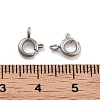 Non-Tarnish 316 Stainless Steel Spring Ring Clasps STAS-B072-08P-02-3