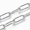 Non-Tarnish 304 Stainless Steel Paperclip Chains CHS-S006-JN957-1-A-1