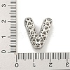 Platinum Plated Brass Micro Pave Cubic Zirconia Pendants KK-L073-001P-V-3