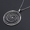 Non-Tarnish 201 Stainless Steel Pendant Necklaces NJEW-S105-JN601-45-1-1