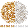 1000Pcs 2 Colors Brass Crimp Beads KK-PA0001-10-1