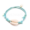 Adjustable Cotton Braided Bead Bracelets BJEW-JB05602-2