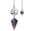 Natural Amethyst Dowsing Pendulum Big Pendants PW-WG0D6A7-14-1