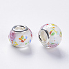 Handmade Lampwork European Beads LAMP-S193-009G-2