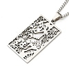 Non-Tarnish 304 Stainless Steel Pendant Necklaces NJEW-L118-02P-02-1