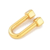 Rack Plating Brass U Shape Links Buckle for Dress Lingria Bikini Swimming Wear Accessories KK-A224-24A-G-2