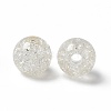 Transparent Crackle Acrylic Bead OACR-H019-02B-2