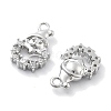 Micro Pave Clear Cubic Zirconia Pendants KK-M102-03P-2