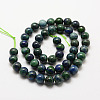 Natural Chrysocolla and Lapis Lazuli Beads Strands X-G-P281-03-8mm-2