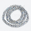 Electroplate Glass Beads Strands EGLA-A034-T4mm-I18-2