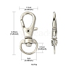 10Pcs Alloy Swivel Lobster Claw Clasps PALLOY-CJ0002-68-2