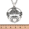 304 Stainless Steel Pendant Necklaces NJEW-C066-12P-3