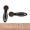 Alloy & Iron Bookmark Cabochon Settings PALLOY-N184-02AB-3