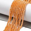 Electroplate Glass Beads Strands EGLA-XCP0001-13-2