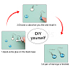 30Pcs 5 Style Flat Round Stainless Steel Dangle Earrings EJEW-UN0001-60-6