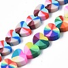 Handmade Polymer Clay Beads Strands CLAY-N008-002G-4