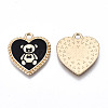 Eco-Friendly Alloy Enamel Pendants ENAM-Q437-042LG-02-NR-2