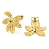 Ion Plating(IP) 304 Stainless Steel Stud Earrings for Women EJEW-S227-31G-2