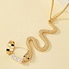 Zinc Alloy Snake Finger Ring Beacelets WG4BA54-01-5