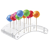 20-Hole Arc-Shaped Transparent Acrylic Lollipop Display Holder ODIS-WH0043-03B-1