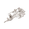 Zinc Alloy Crystal Rhinestone Brooch JEWB-U010-03P-01-2