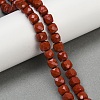 Natural Red Jasper Beads Strands G-H078-C34-6mm-1
