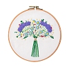 Flower Pattern DIY Embroidery Starter Kits PW-WG24509-01-1