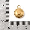 Birthstone Theme February 304 Stainless Steel Pendants STAS-K239-01G-A02-3