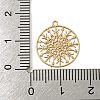Brass Etched Metal Embellishments Connecotr Charms KKC-D001-12KCG-3