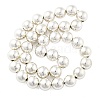 Synthetic Magnetic Hematite Beads Strands G-M095-B01-01P-4