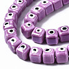 Handmade Porcelain Ceramic Beads Strands PORC-T006-01F-3