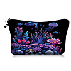 Ocean Theme Polyester Cosmetic Bags Zipper Clutch Bags PW-WGDA3BB-03-1