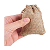 Burlap Packing Pouches Drawstring Bags ABAG-BC0001-05A-9x7-5